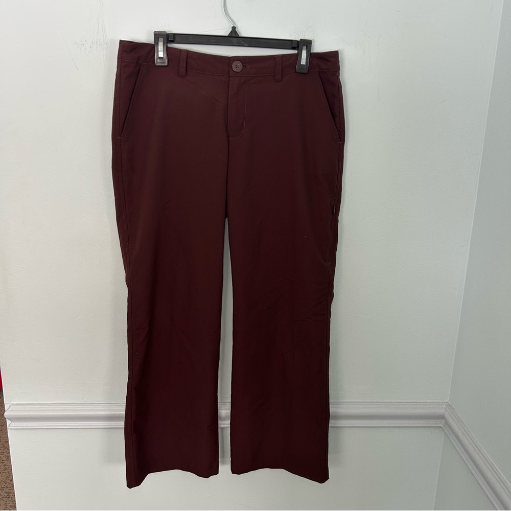 Patagonia Deep Red Happy Hike Cropped Pants Size 10 Women’s